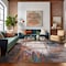 World Rug Gallery Bari Contemporary Abstract Art Area Rug 5' X 7' Multi 4055MULTI5X7 - alternate 4